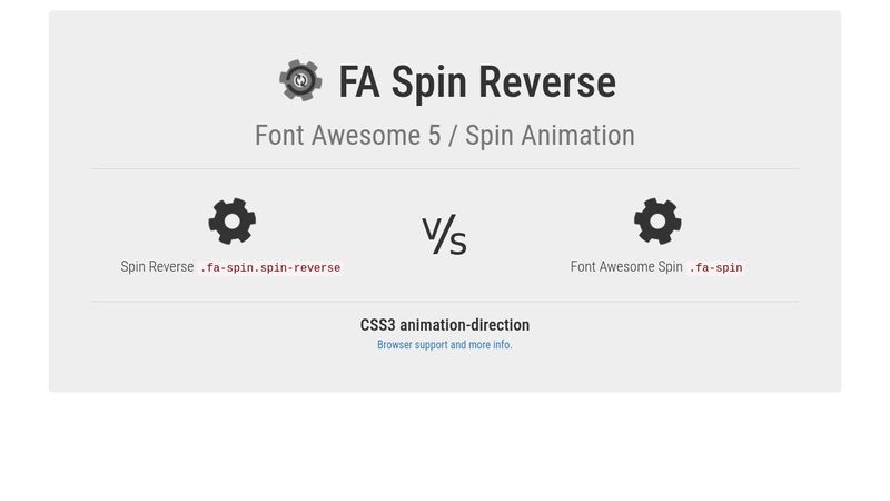 Spin Reverse for Font Awesome 5 Spin Reverse for Font Awesome 5