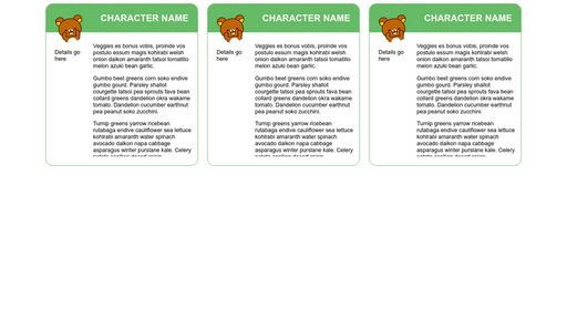 Character Cards code - Script Codes