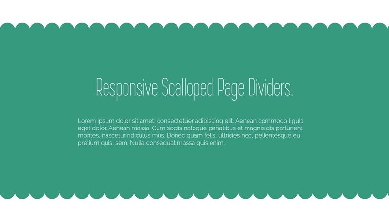 Responsive Scalloped Page Dividers (using CSS Gradients)
