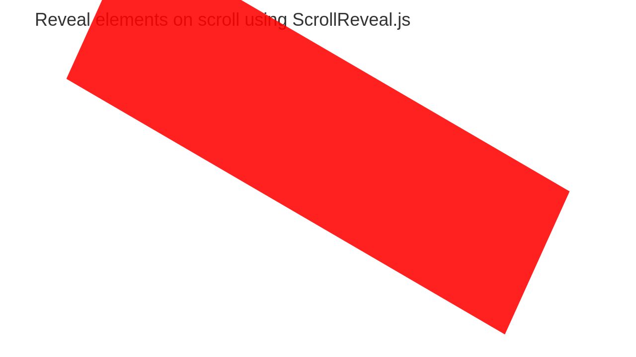 Pens tagged 'scrolling scrollreveal animation' on CodePen Pens tagged 'scrolling scrollreveal animation' on CodePen