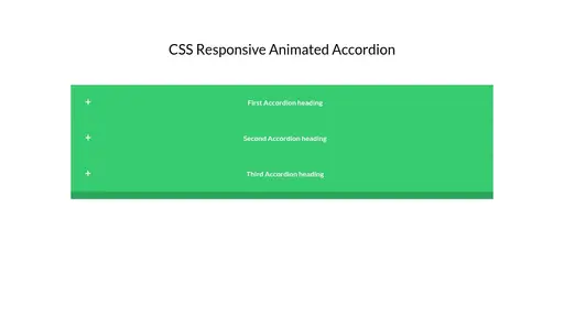 CSS Responsive animated Accordion CSS Responsive animated Accordion