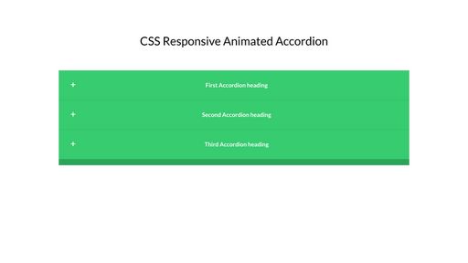CSS Responsive animated Accordion - Script Codes
