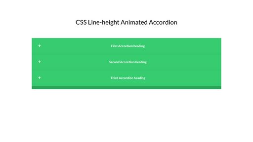 CSS line-height animated accordion pattern - Script Codes