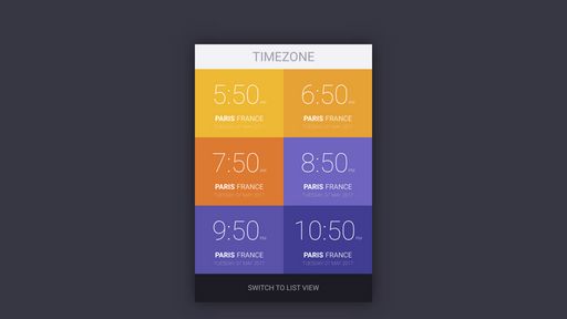 Time Zone Mock Up - WIP - Script Codes