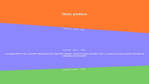 Slanty goodness - Script Codes