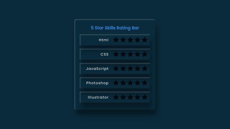 5 Star Skills Rating Bar