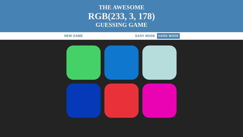 Color Guessing Game