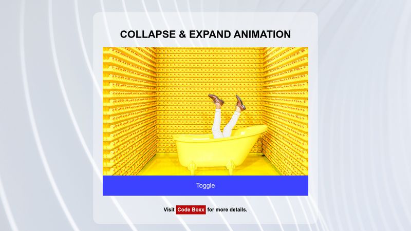 Show/Hide HTML Element With Collapse/Expand Animation