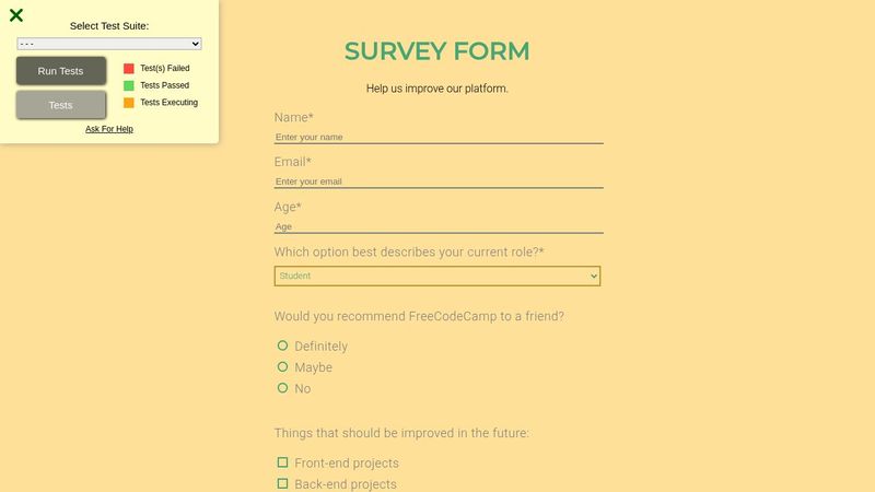 FCC - Survey Form
