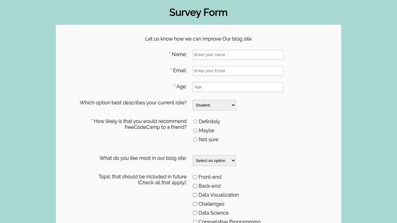 SurveyForm