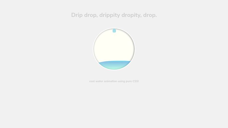 Water Drop Animation (pure css)