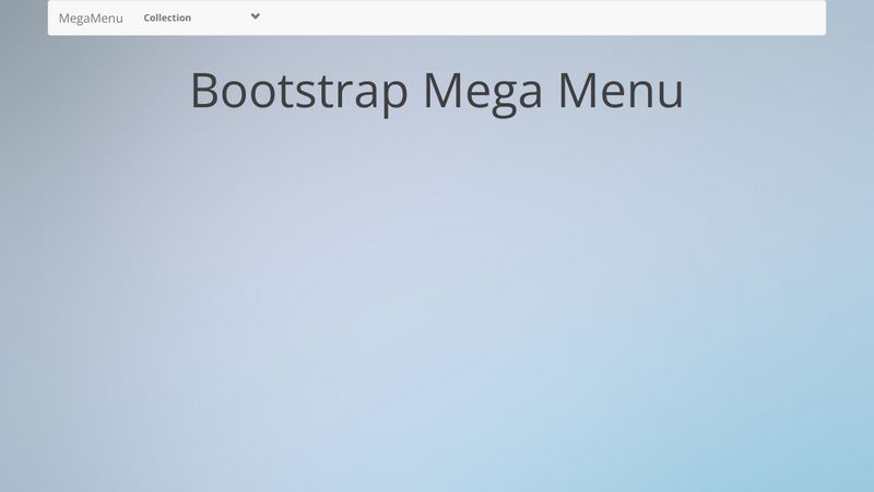 bootstrap-mega-menu