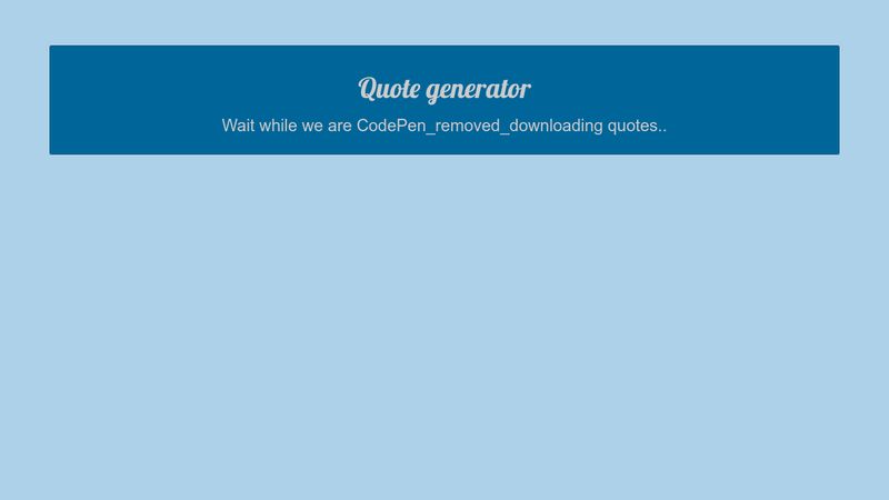 Quote generator