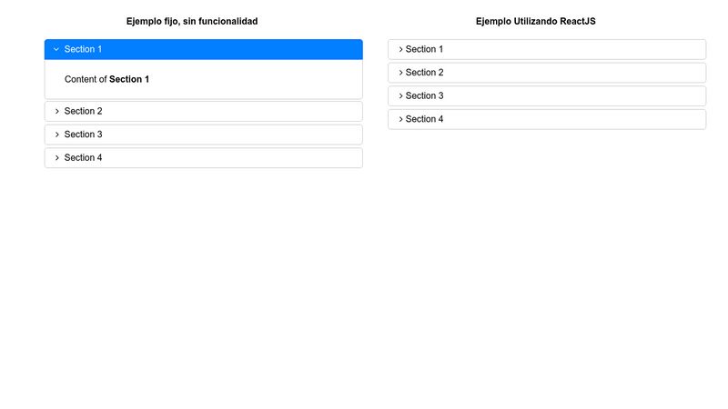 Reactjs Accordion Example