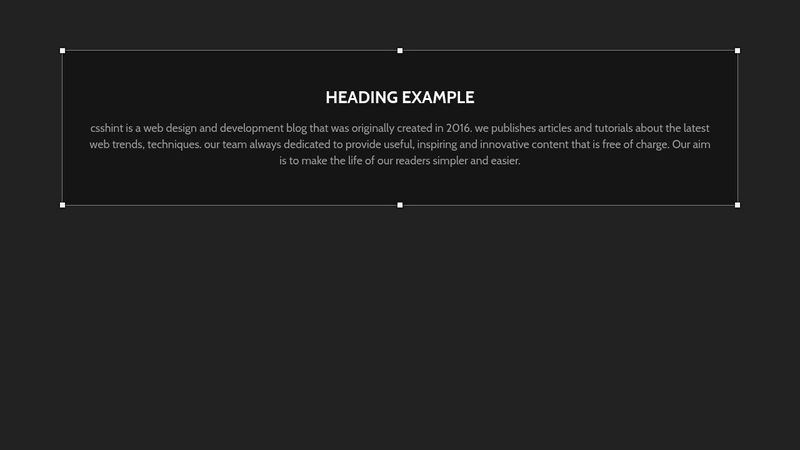 stylish border example using css