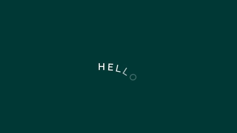 Welcome animation Welcome animation