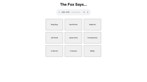 What Does the Fox Say Soundboard - Script Codes