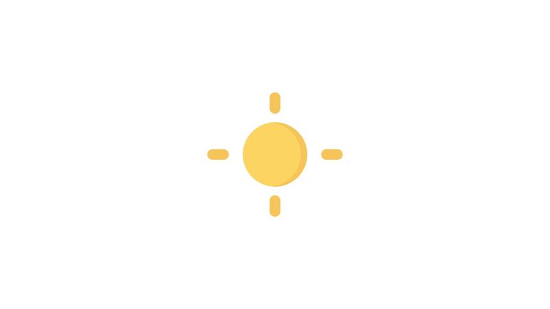 CSS Sun Icons