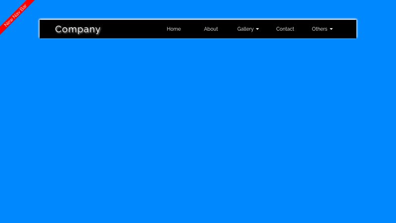 A Navigation Bar With Drop-Down Menu With HTML And CSS