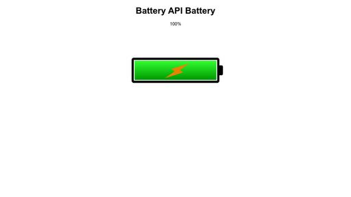 Battery API - Script Codes