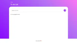 To Do List - HTML CSS JS