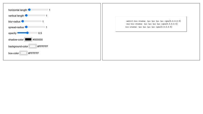 Box-shadow generator: Công cụ Box-shadow generator sẽ làm cho bức ảnh của bạn trở nên sống động và hấp dẫn hơn. Với các tùy chọn có sẵn, bạn có thể tạo ra các hiệu ứng đổ bóng, góc cạnh và những kết hợp màu sắc tốt nhất. Hãy cùng xem ảnh để khám phá công cụ tuyệt vời này.