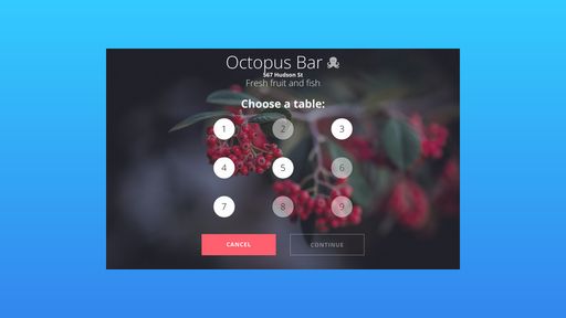 Octopus Bar iPad App Interactions - Script Codes
