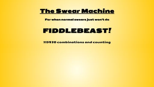 The Swear Machine - Script Codes