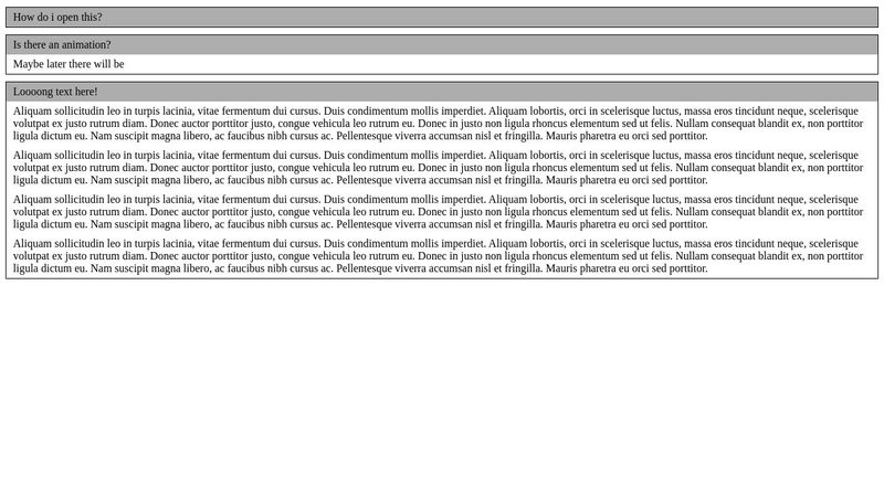 Collapse animation using jQuery Collapse animation using jQuery