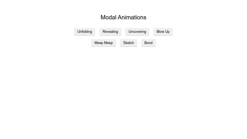 Modal Animations