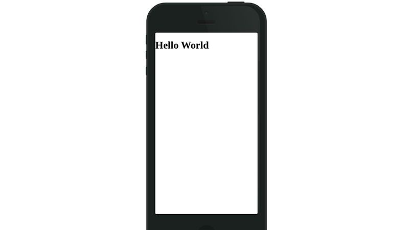 iPhone frame HTML & CSS