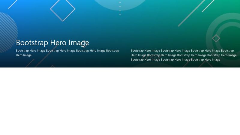 Bootstrap Hero Image