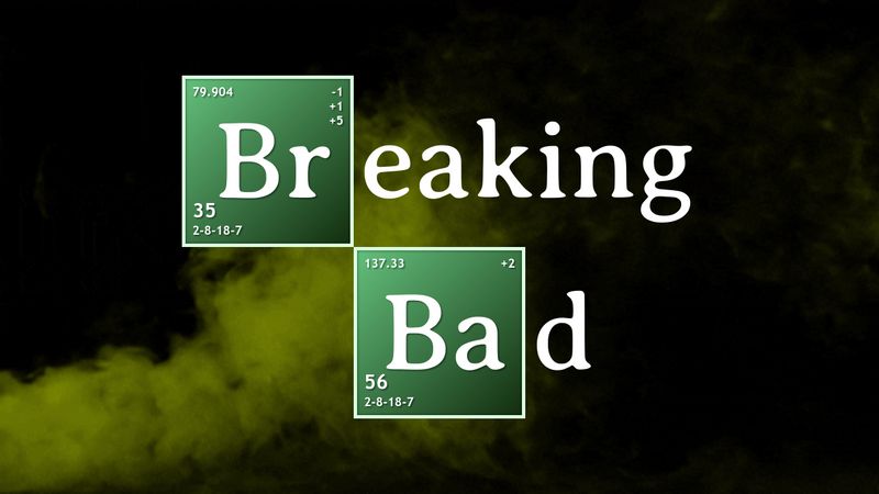 Breaking bad logo on CSS(SCCS) and HTML(PUG)