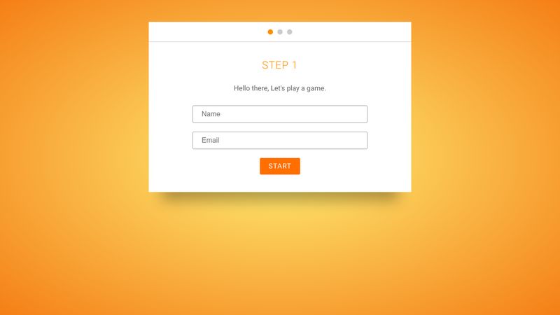 CodePen - Step By Step Form