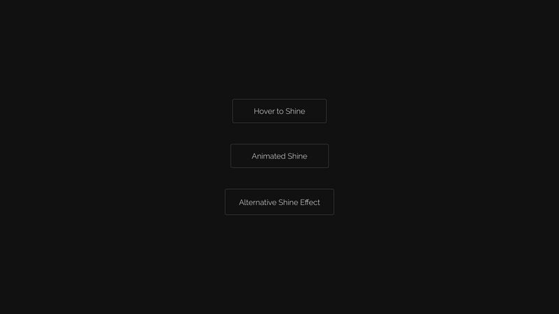 CSS Button Shine Effect (Animation & Hover)