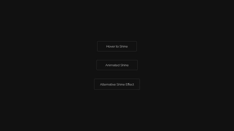 CSS Button Shine Effect (Animation & Hover) CSS Button Shine Effect (Animation & Hover)