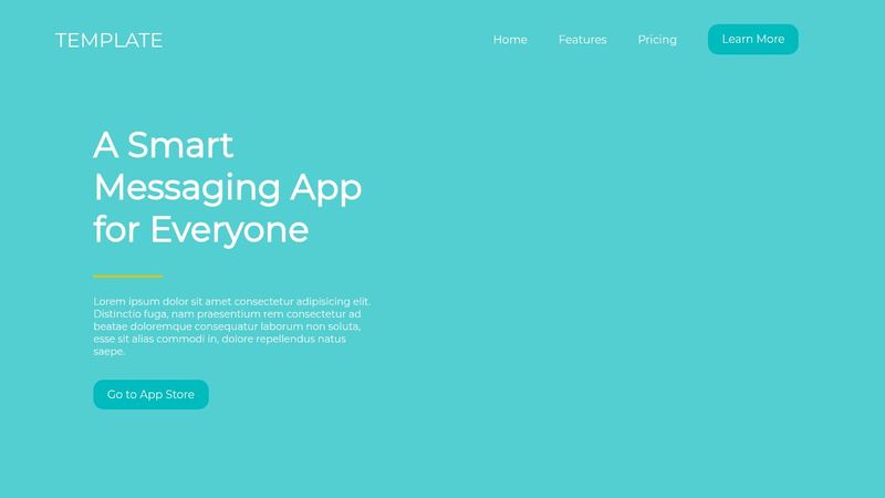 chat app landing page (html/css)