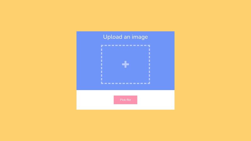 Animated image upload form Animated image upload form