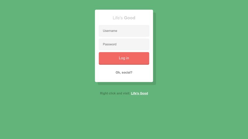 Form with social logins