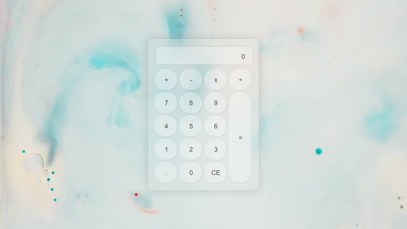 Glass Calculator JS