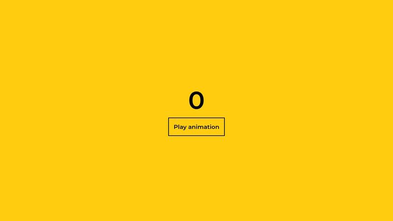 Increase Number Animation Increase Number Animation