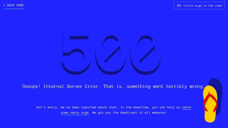 Error 500 - Bug Hunt!