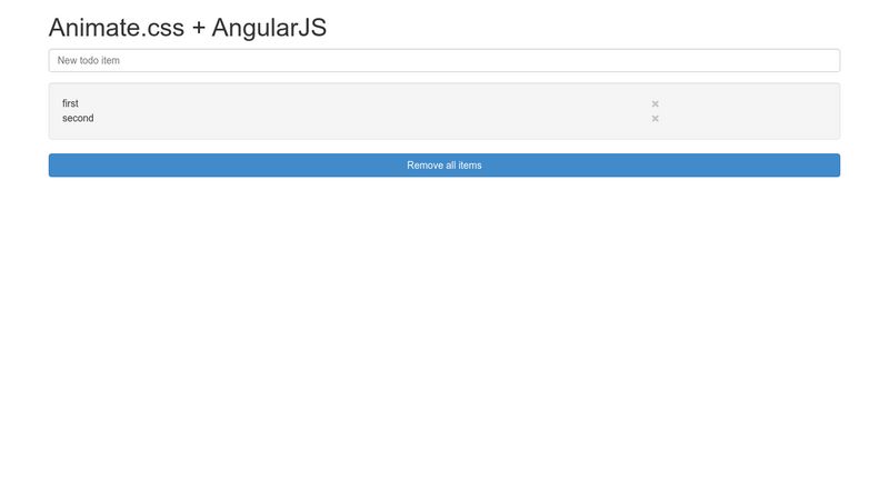 AngularJS Animated Todo List