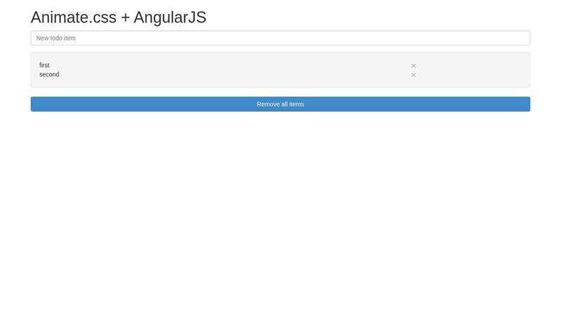 AngularJS Animated Todo List AngularJS Animated Todo List