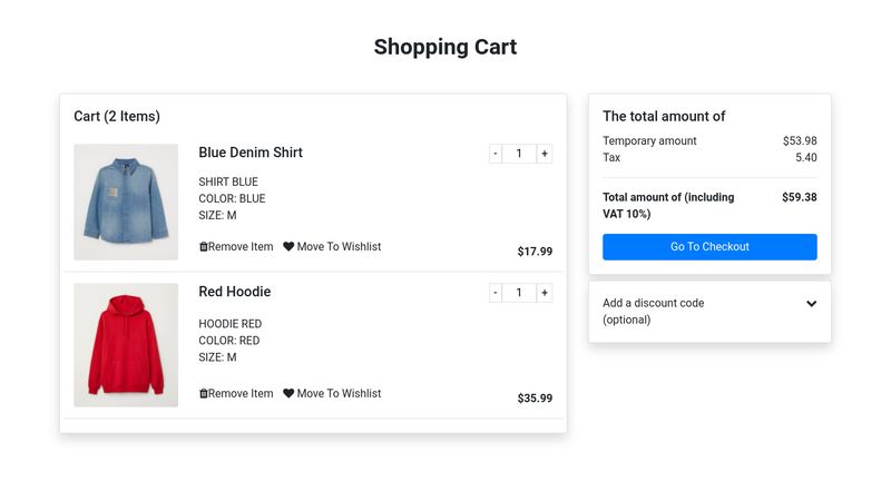 React Redux Shopping Cart