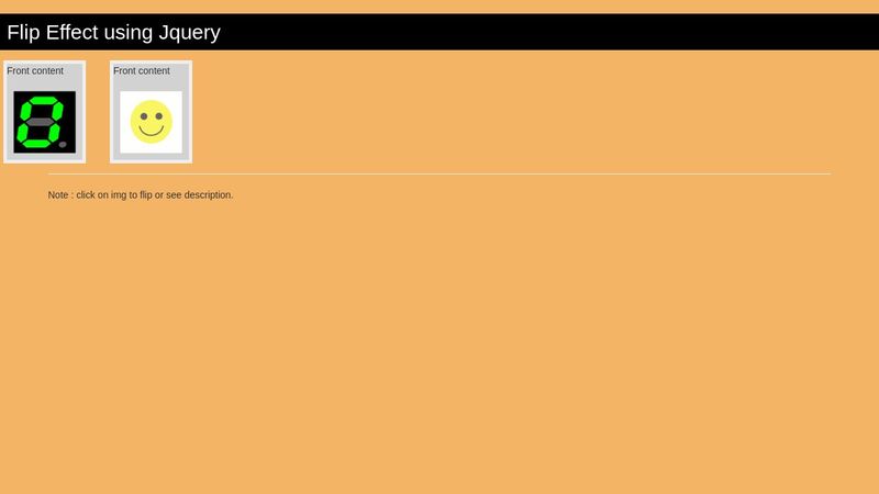 Simple Jquery Flip Animation Simple Jquery Flip Animation
