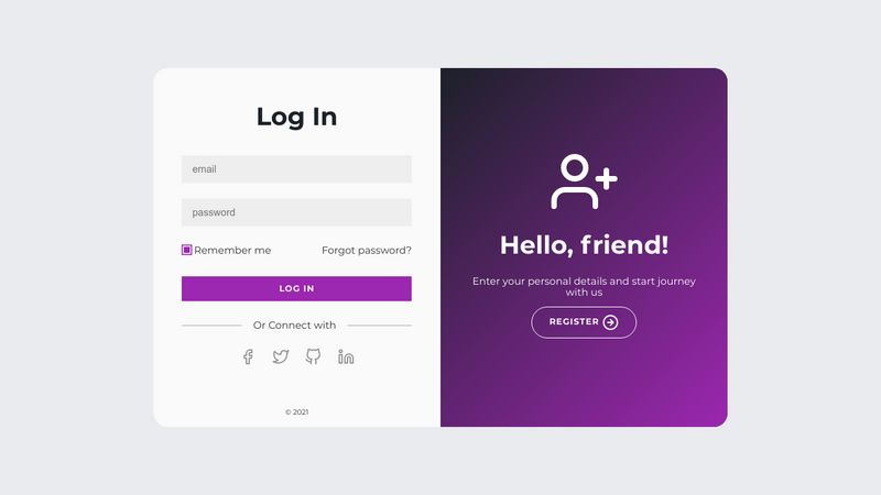 Codepen Loginsign Up Form Ui With Flipandroll Effect