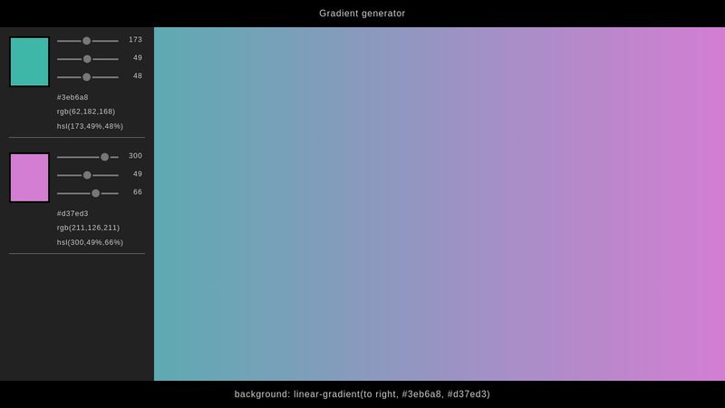 Gradient generator