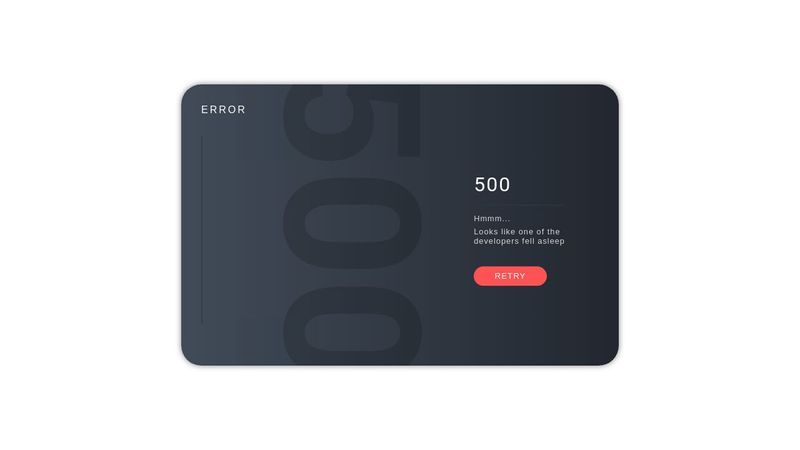 500 Error Design