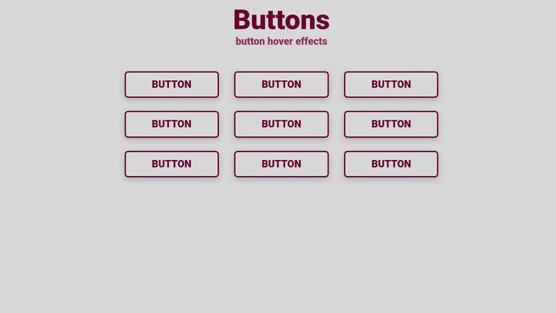 Buttons effects with pure CSS